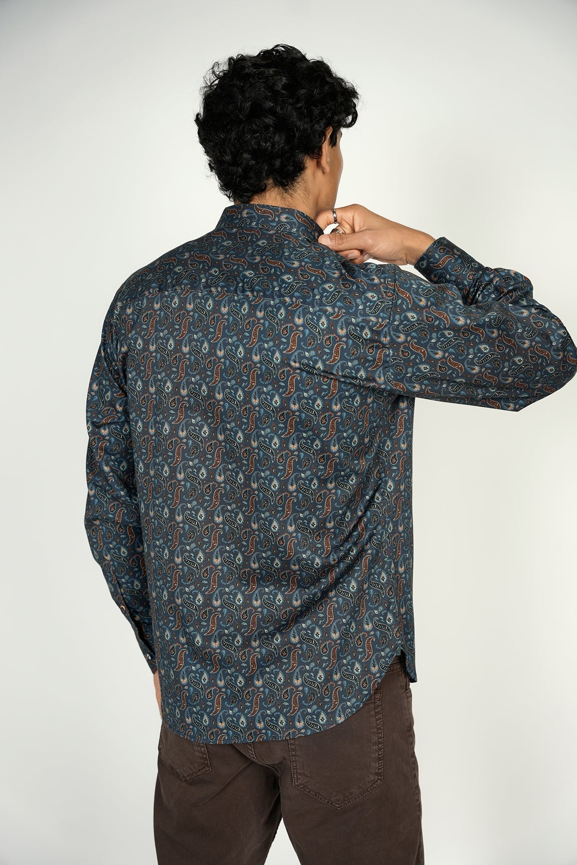 Teal with Paisley Pattern Signature Collection