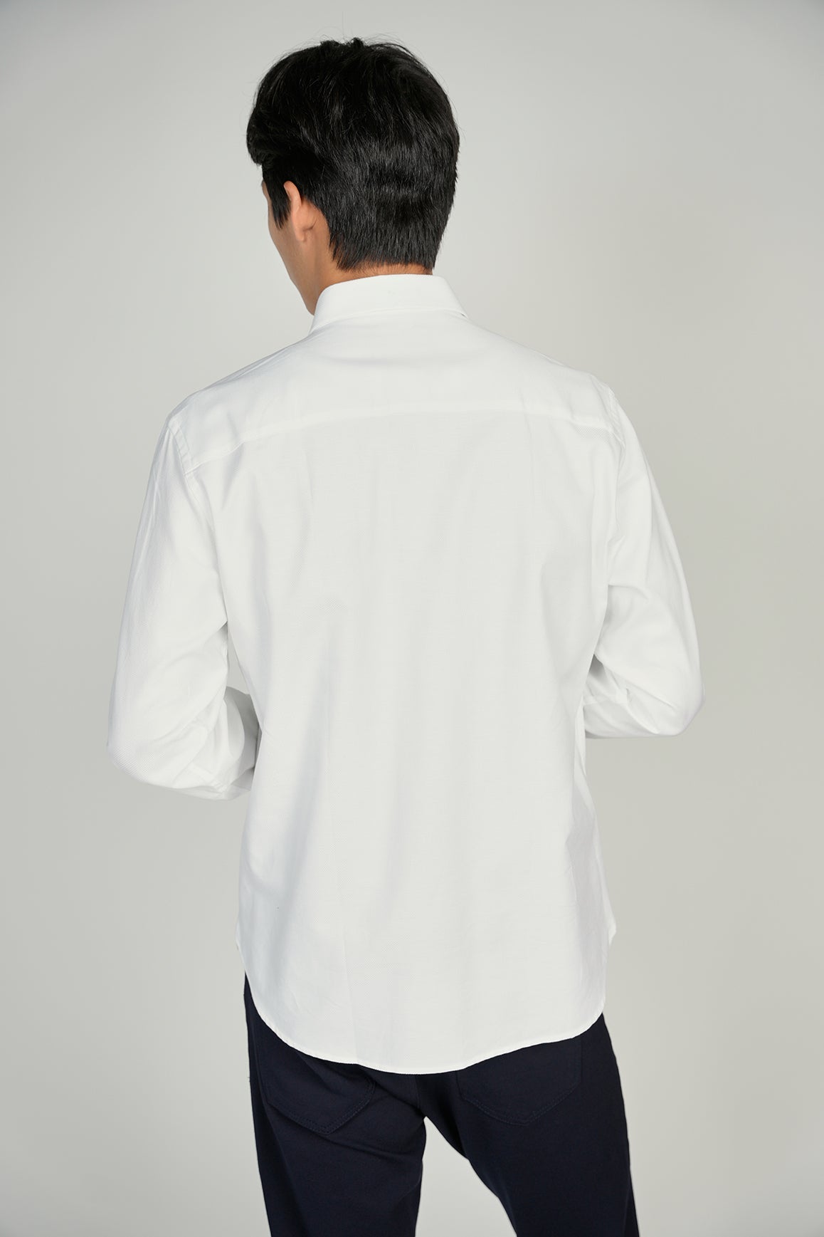 White Jacquard Shirt Signature Collection (Big & Tall)
