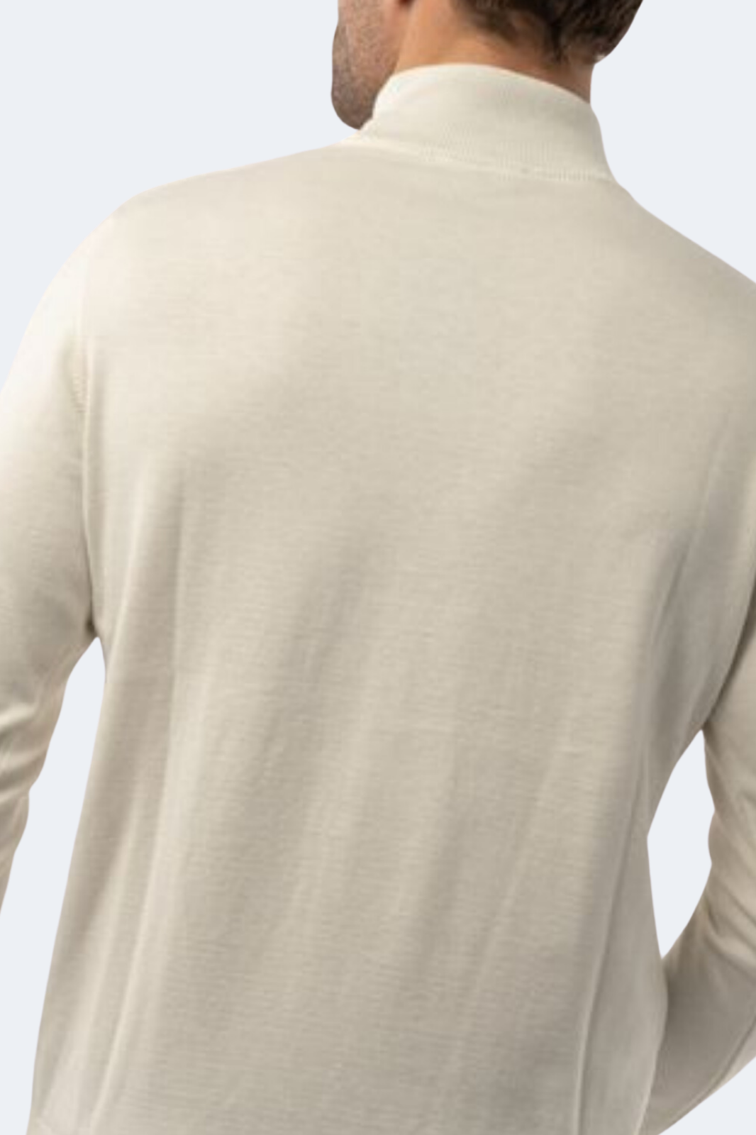 Ecru Mockneck Sweater