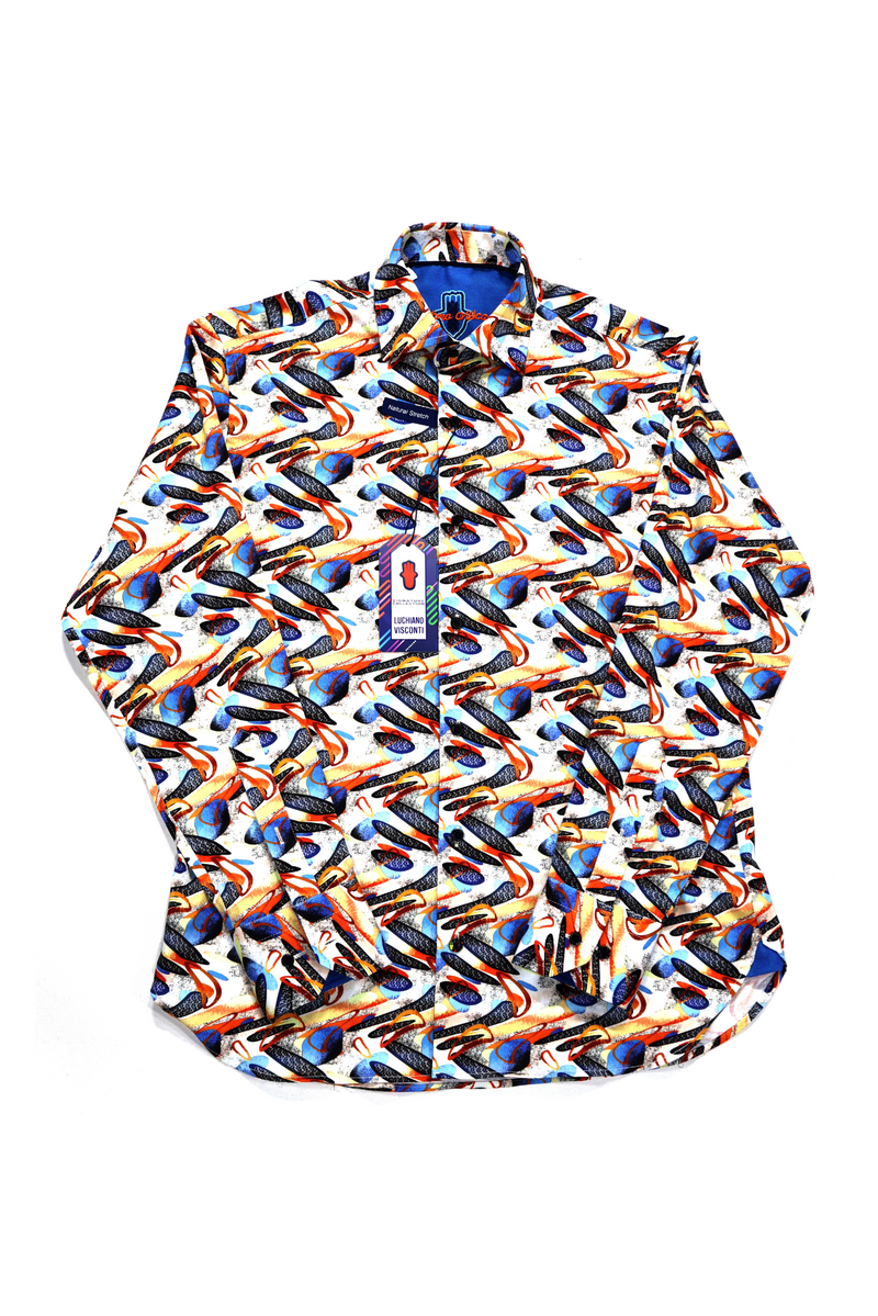 Multicolor Oblong Shape Shirt Signature Collection