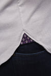 Silver Short Sleeve Jersey Knit