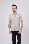 Silver Short Sleeve Jersey Knit