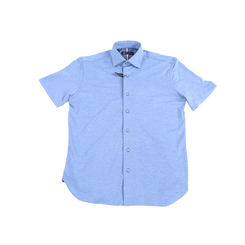 French Blue Short Sleeve Jersey Knit
