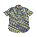 Navy with Lemons and Mint Leaves Short Sleeve Jersey Knit
