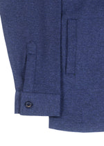 Melange Blue Long Sleeve Over shirt with Two Top Pockets and Two Pocket on Sides
