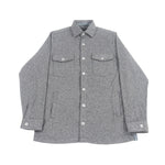 Melange Grey Long Sleeve Knit with Two Top Pocket and Side Pockets