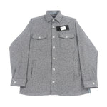 Melange Grey Long Sleeve Knit with Two Top Pocket and Side Pockets