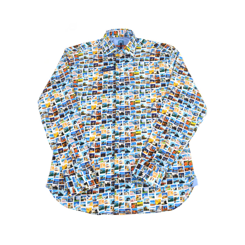 SS23 City Print Squares Shirt