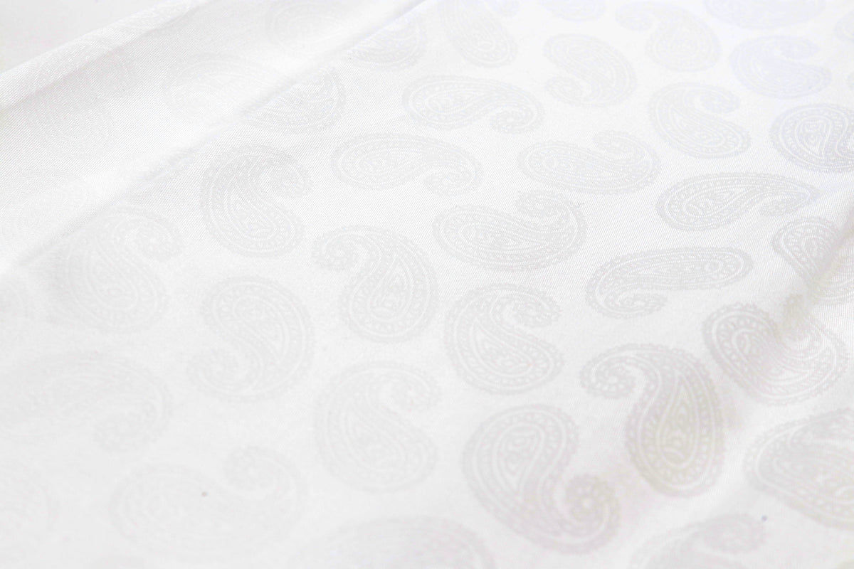 White Paisley Jacquard Shirt