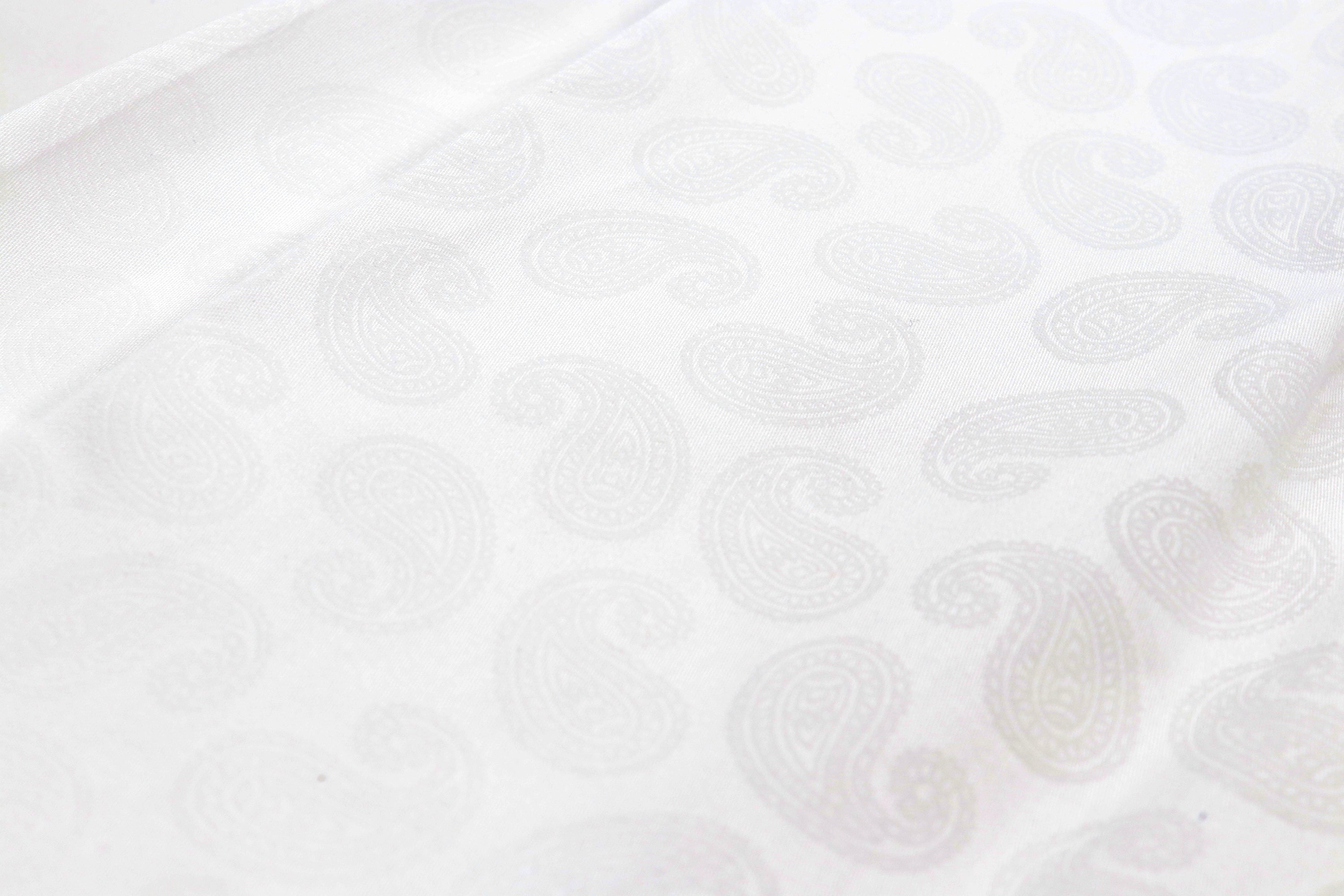 White Paisley Jacquard Shirt