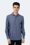 FW23 Navy with Stone, Lilac and Light Blue Circular Shirt