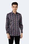 Multicolor Diamond Print Shirt