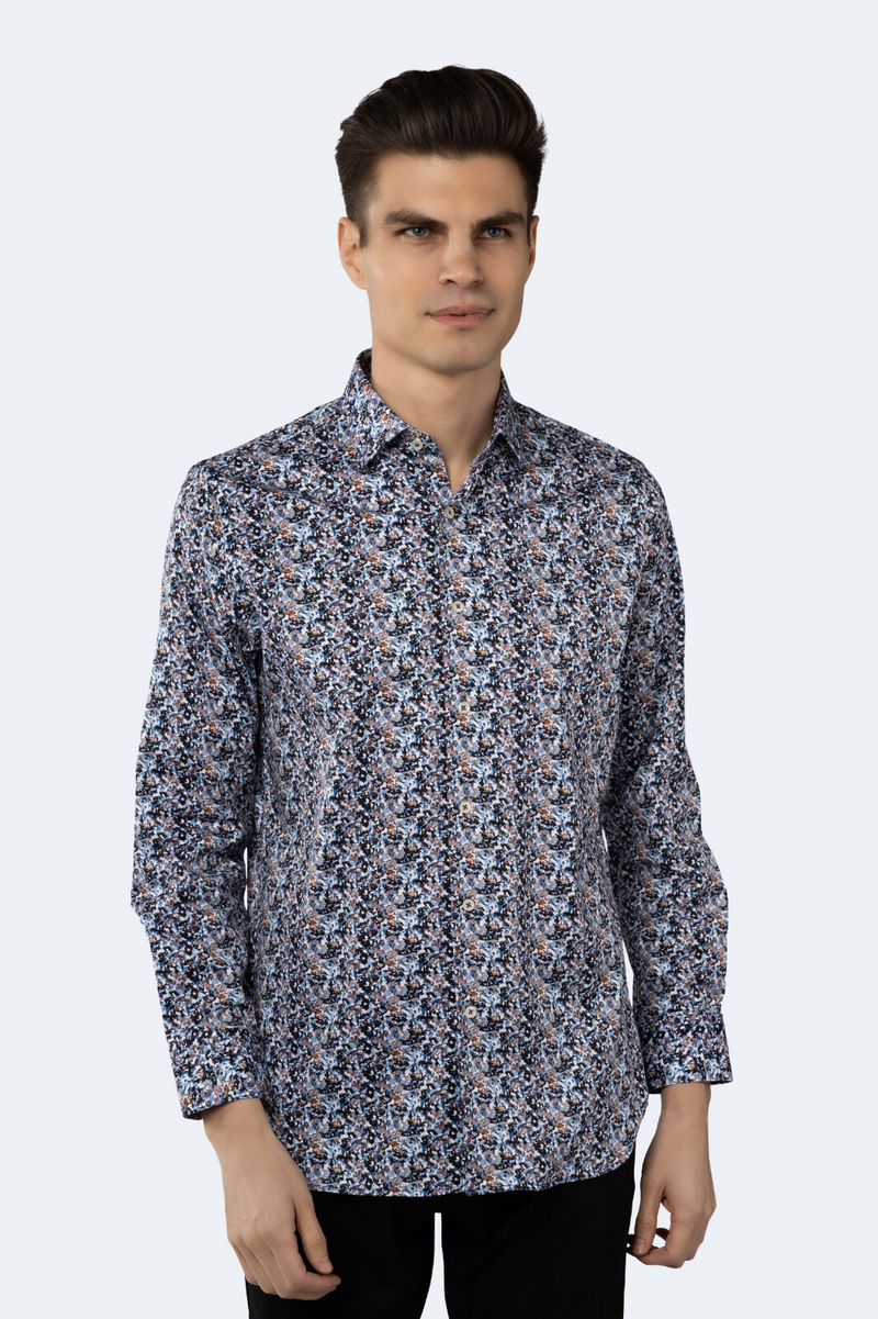 Multicolor Splattered Marks Shirt