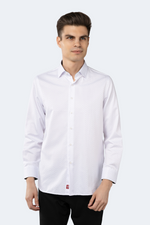 White on White Jacquard Tetris Box Shirt