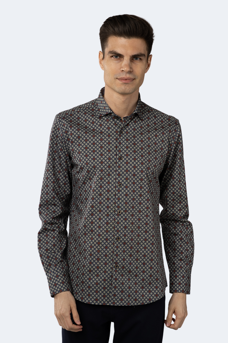 Orange and royal blue shirt 2025