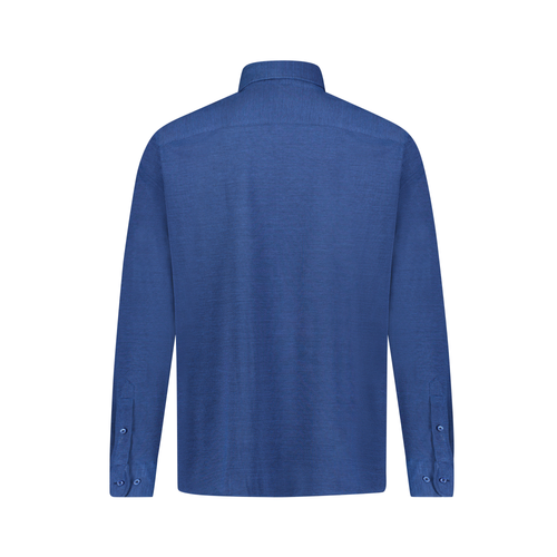 Navy Blue Knit Long Sleeve Shirt