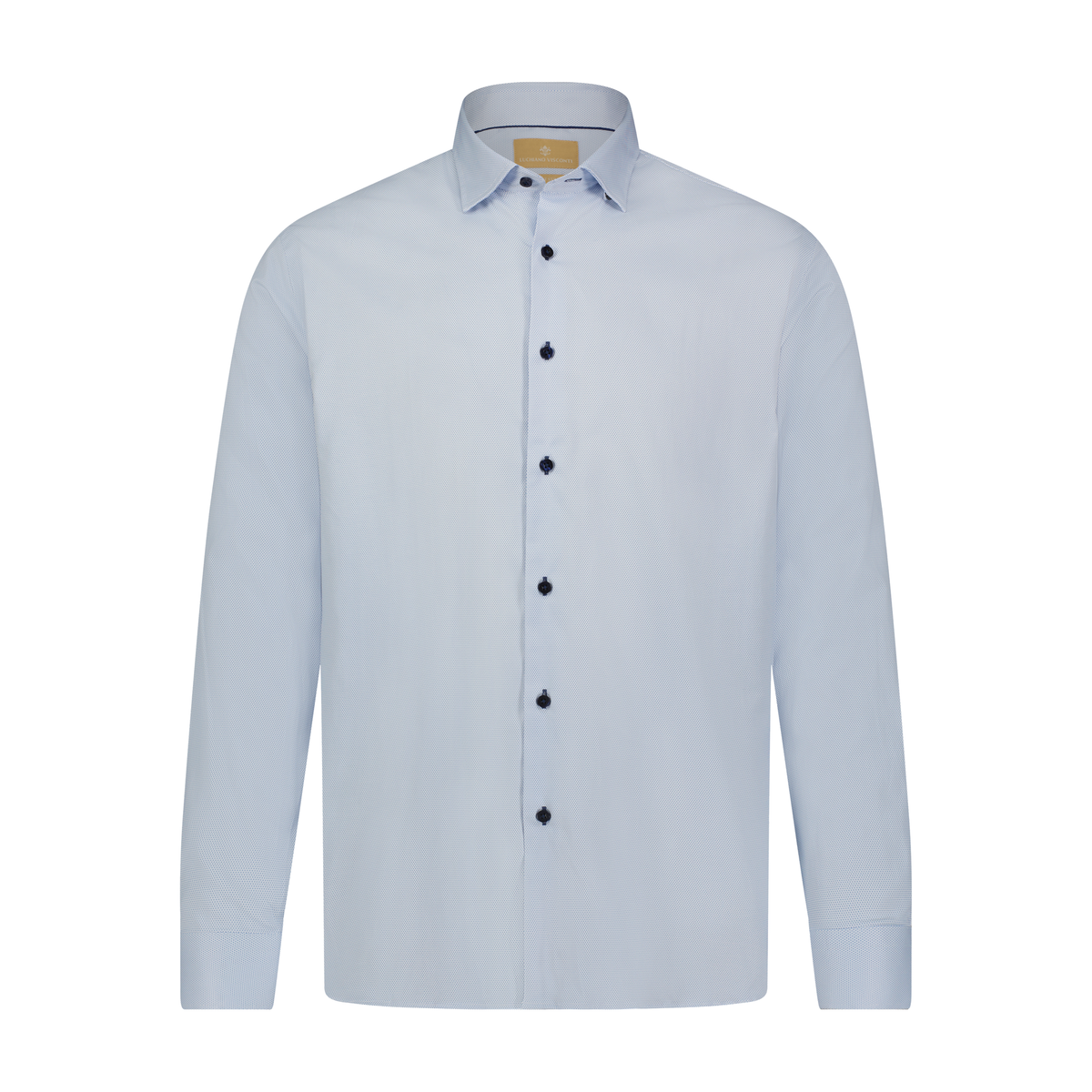 Sky Blue Knit Long Sleeve Shirt