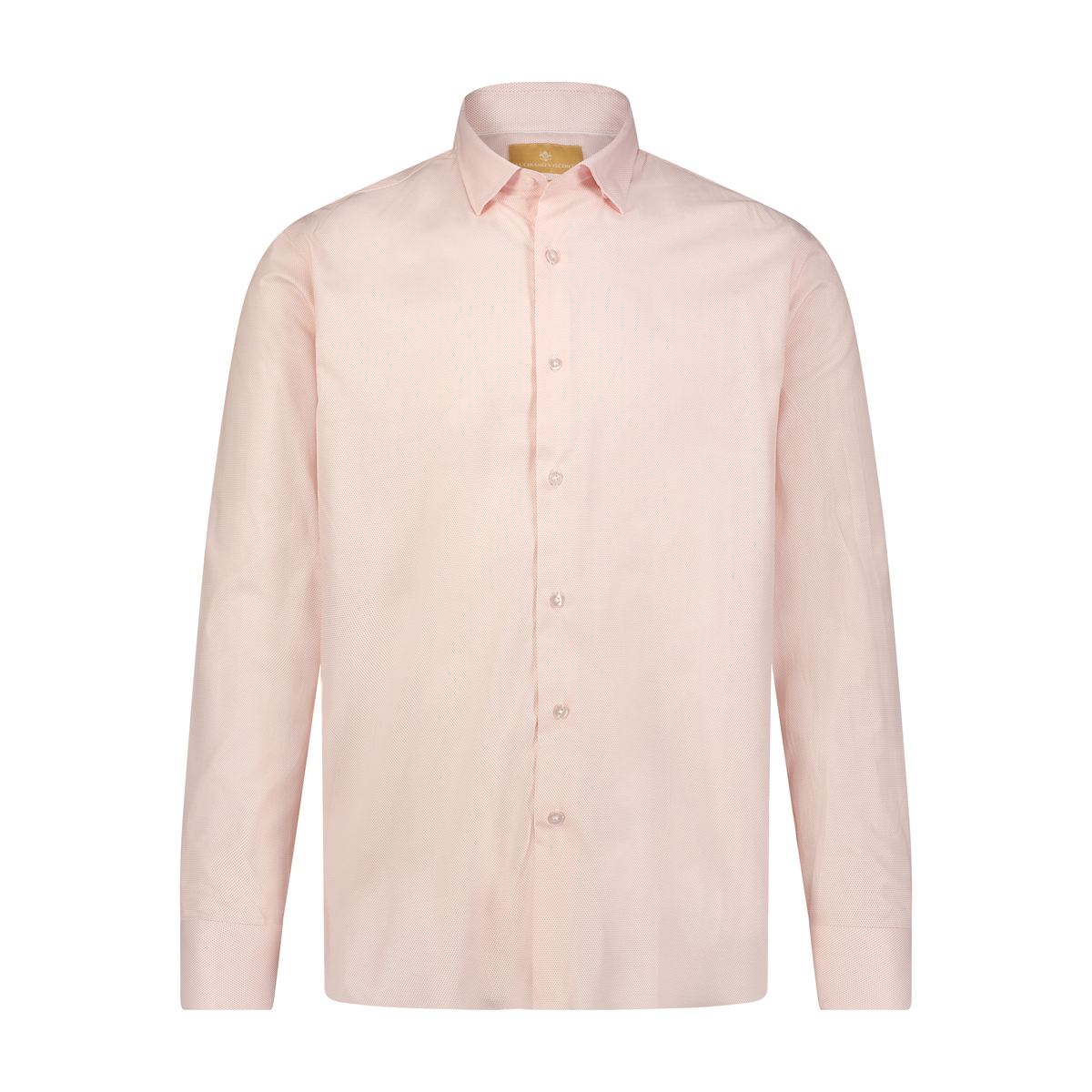 Orange Knit Long Sleeve Shirt