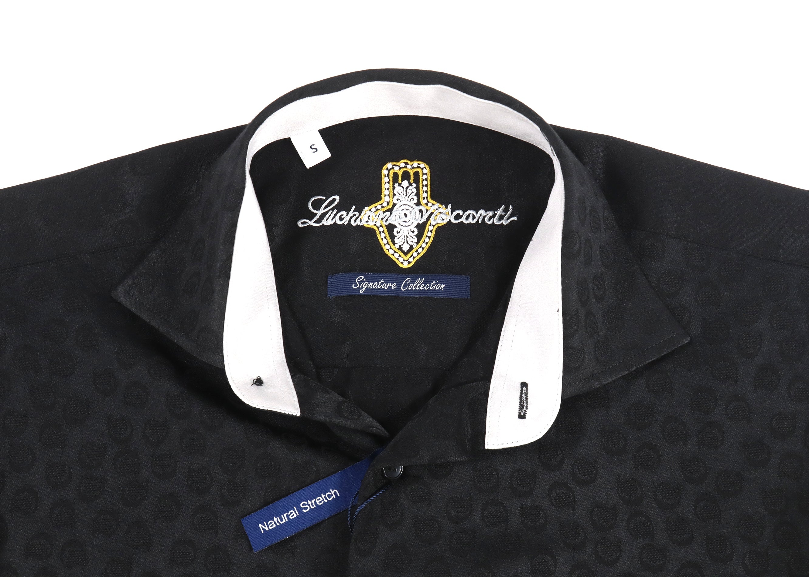 Black Paisley Jacquard Shirt