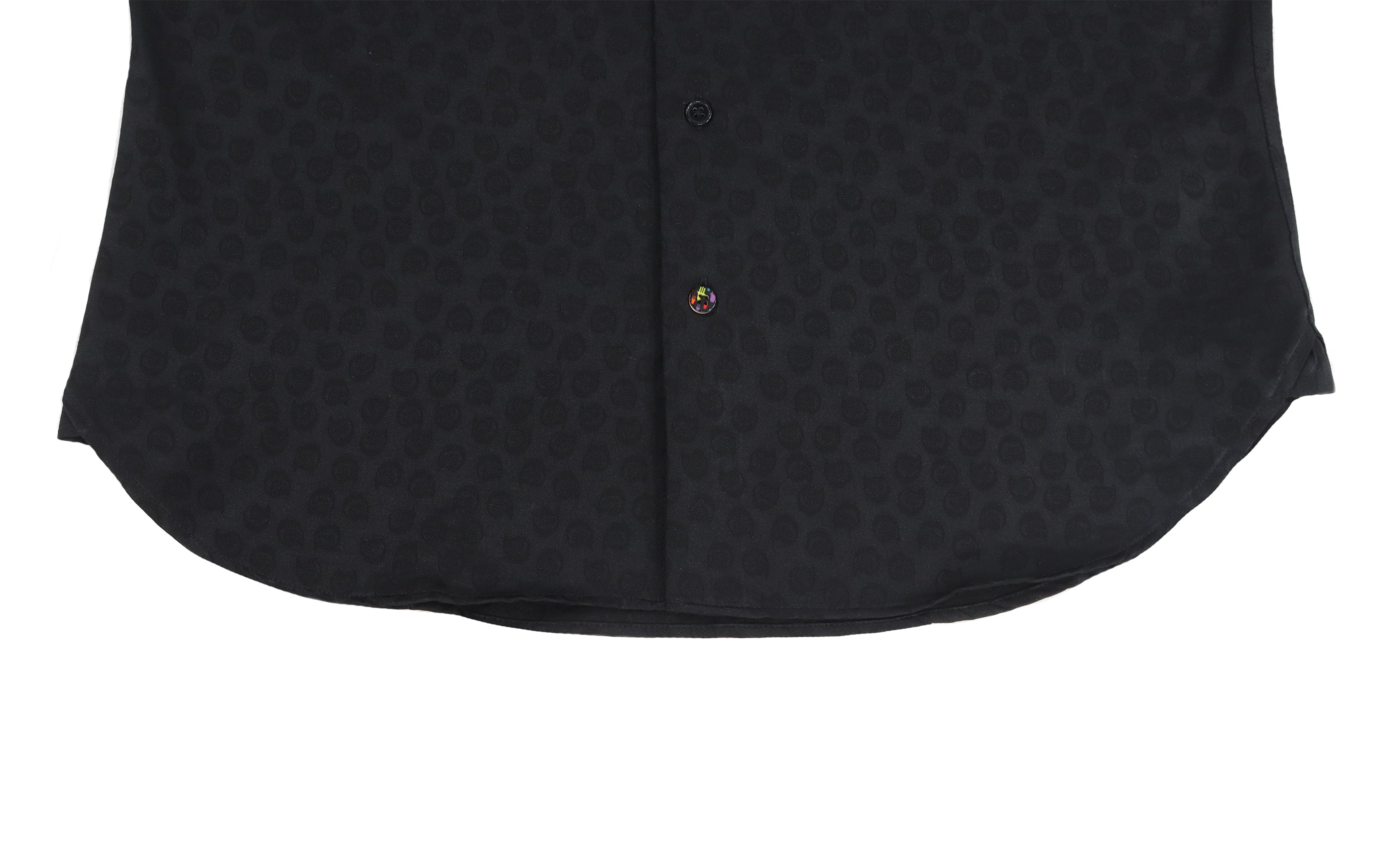 Black Paisley Jacquard Shirt