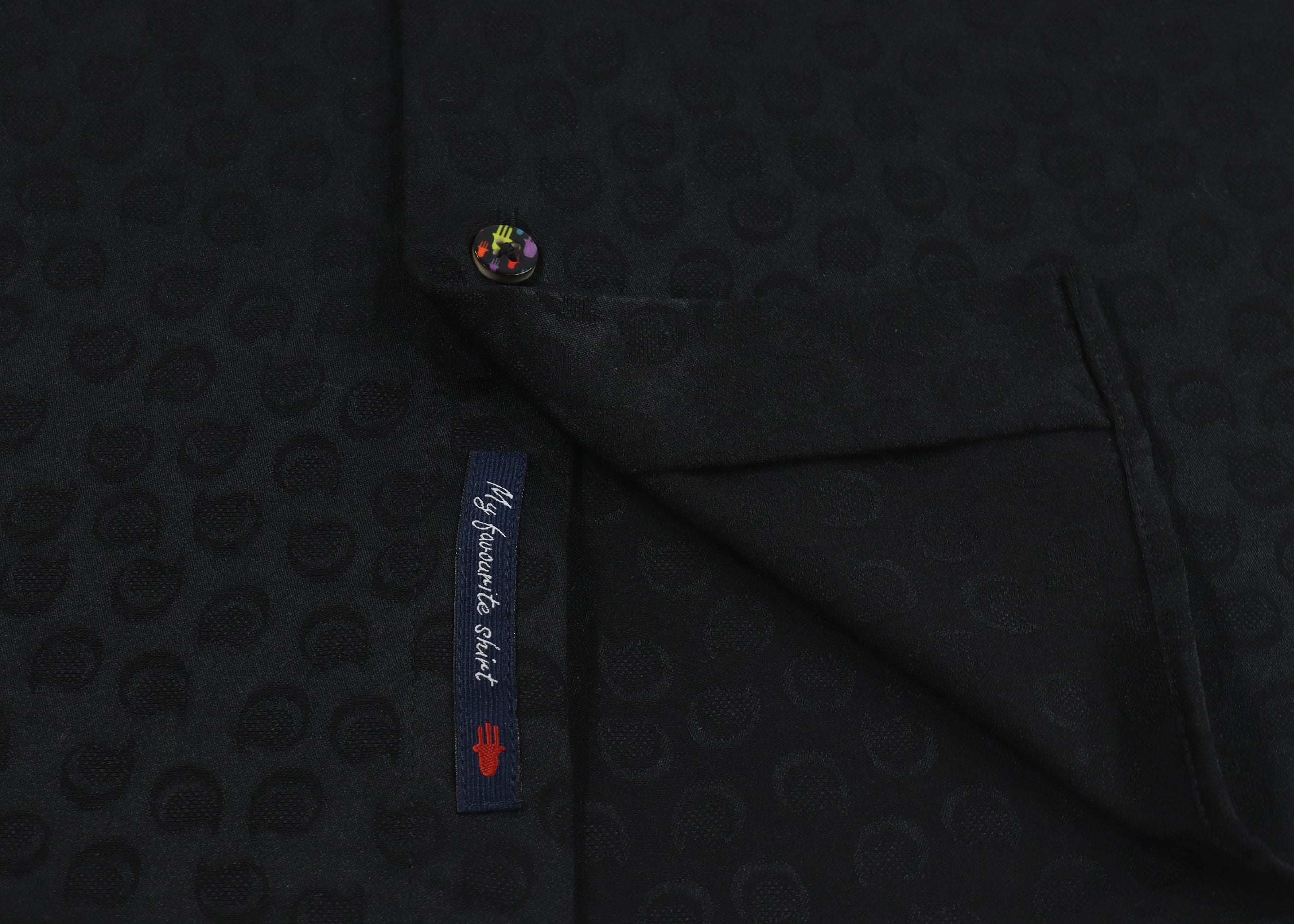 Black Paisley Jacquard Shirt