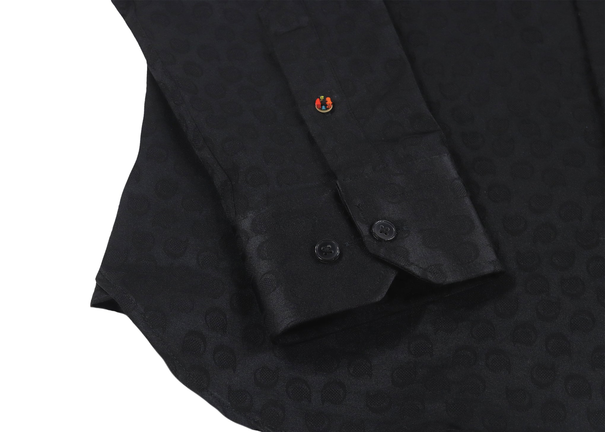 Black Paisley Jacquard Shirt