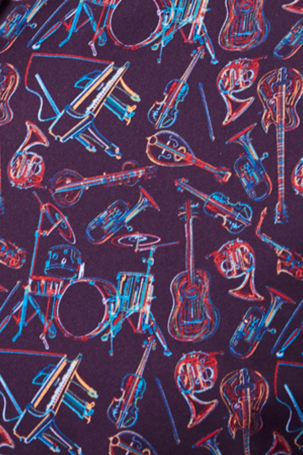 Eggplant with Instruments Shirt