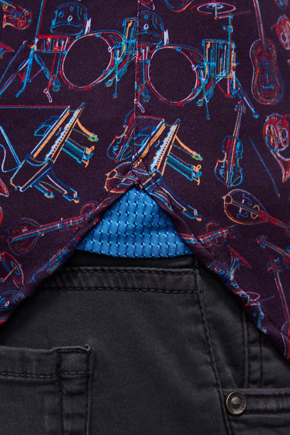 Eggplant with Instruments Shirt