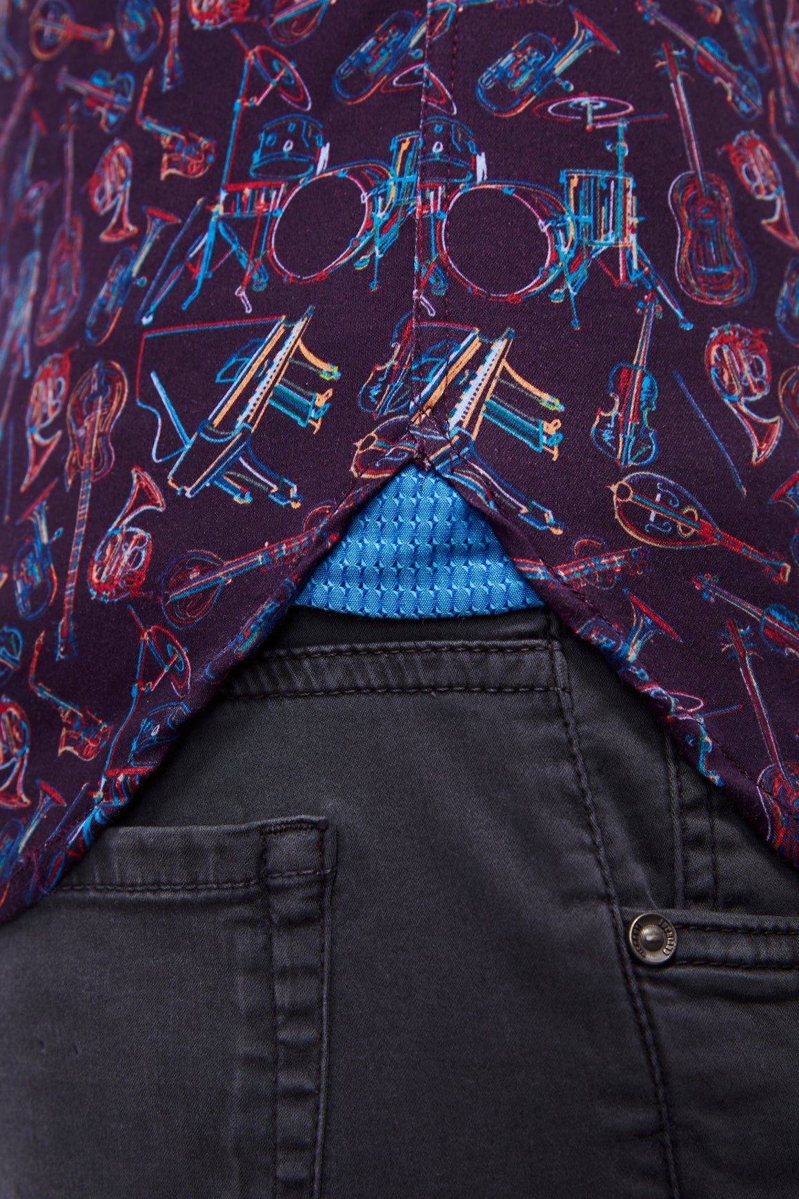 Eggplant with Instruments Shirt