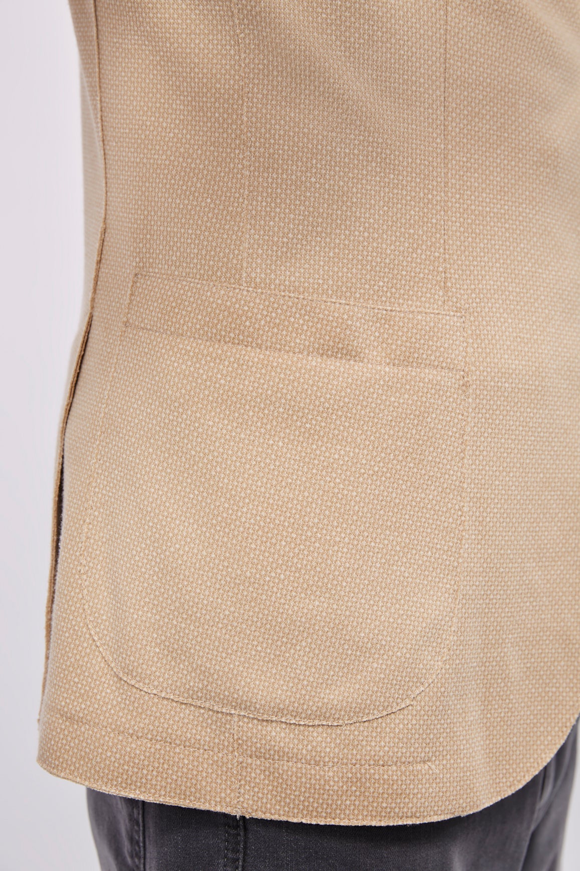 Leo Beige and Ecru Knit Sportcoat