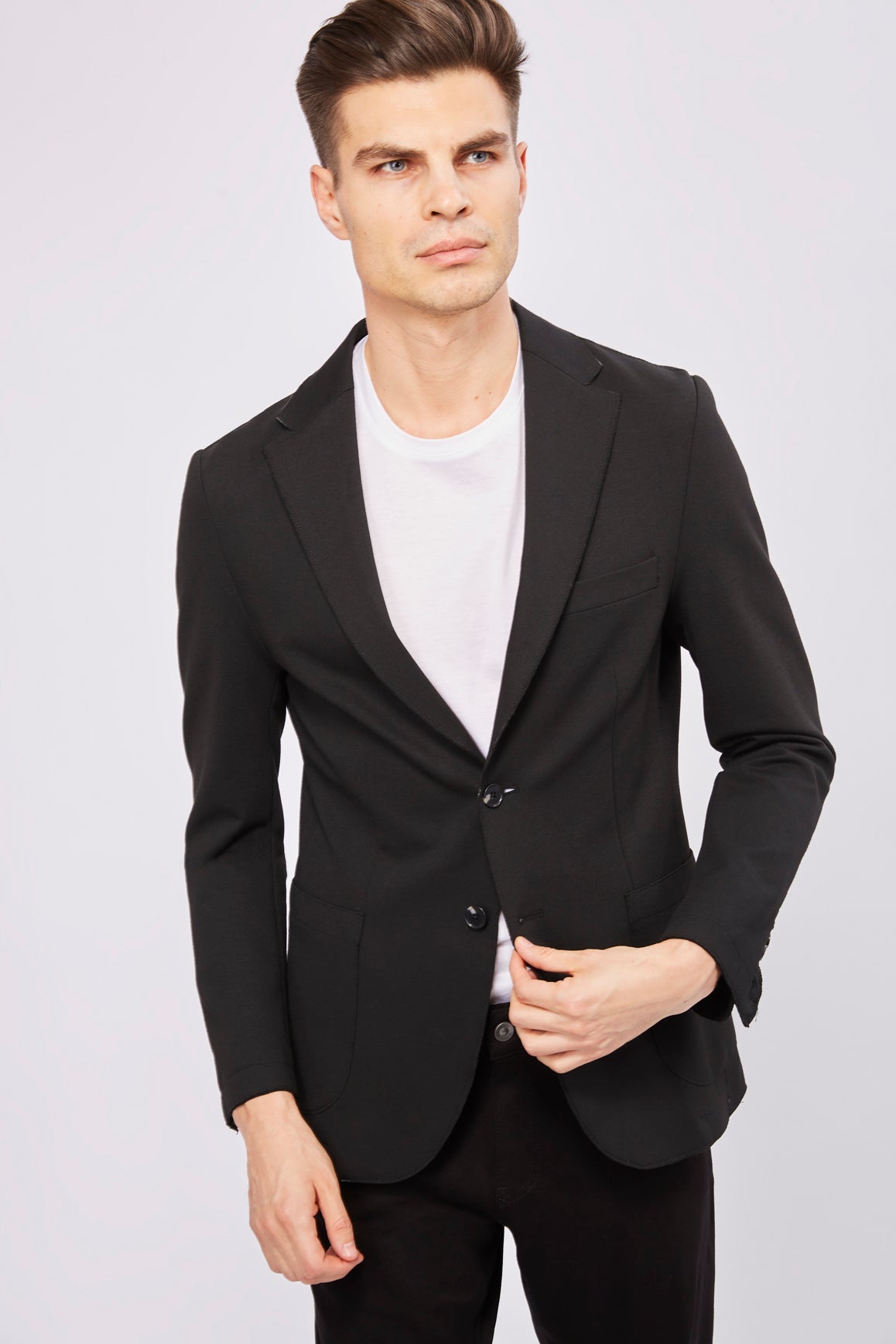 Leo Black Knit Sport Coat