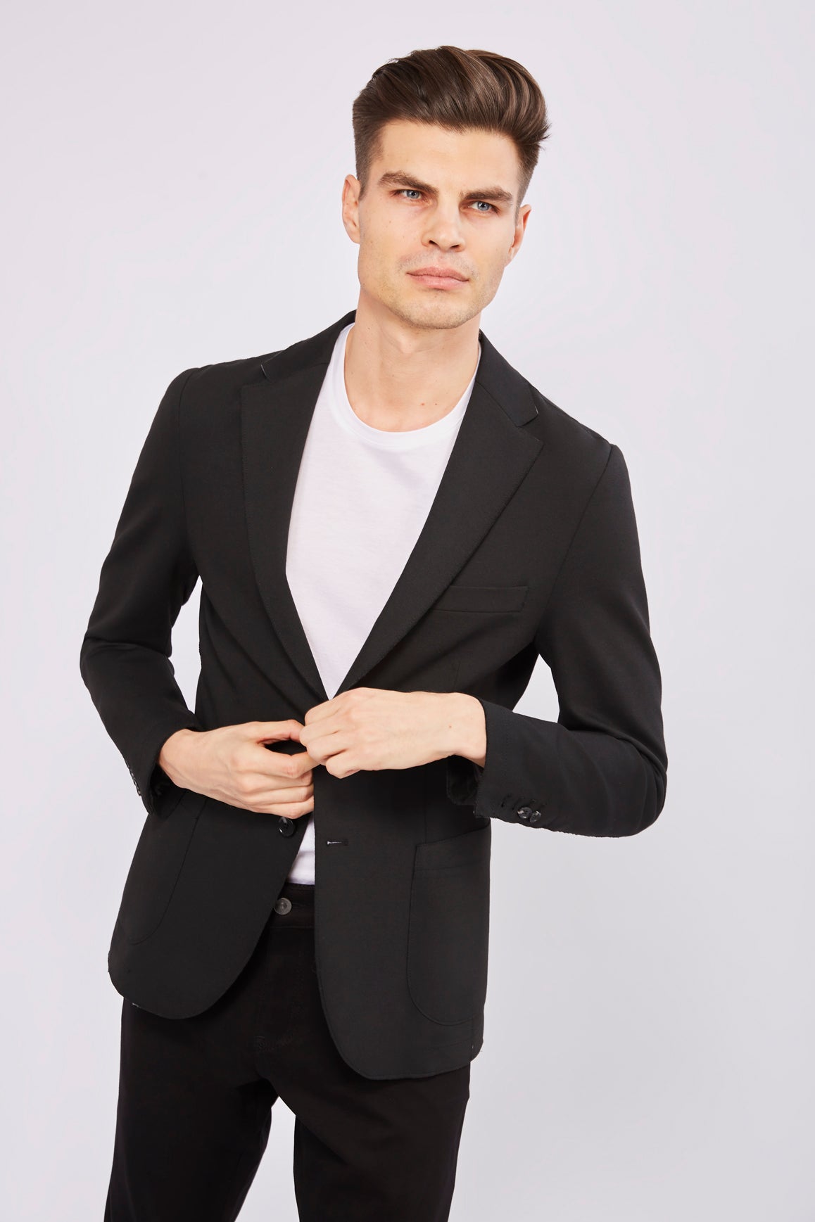 Leo Black Knit Sport Coat