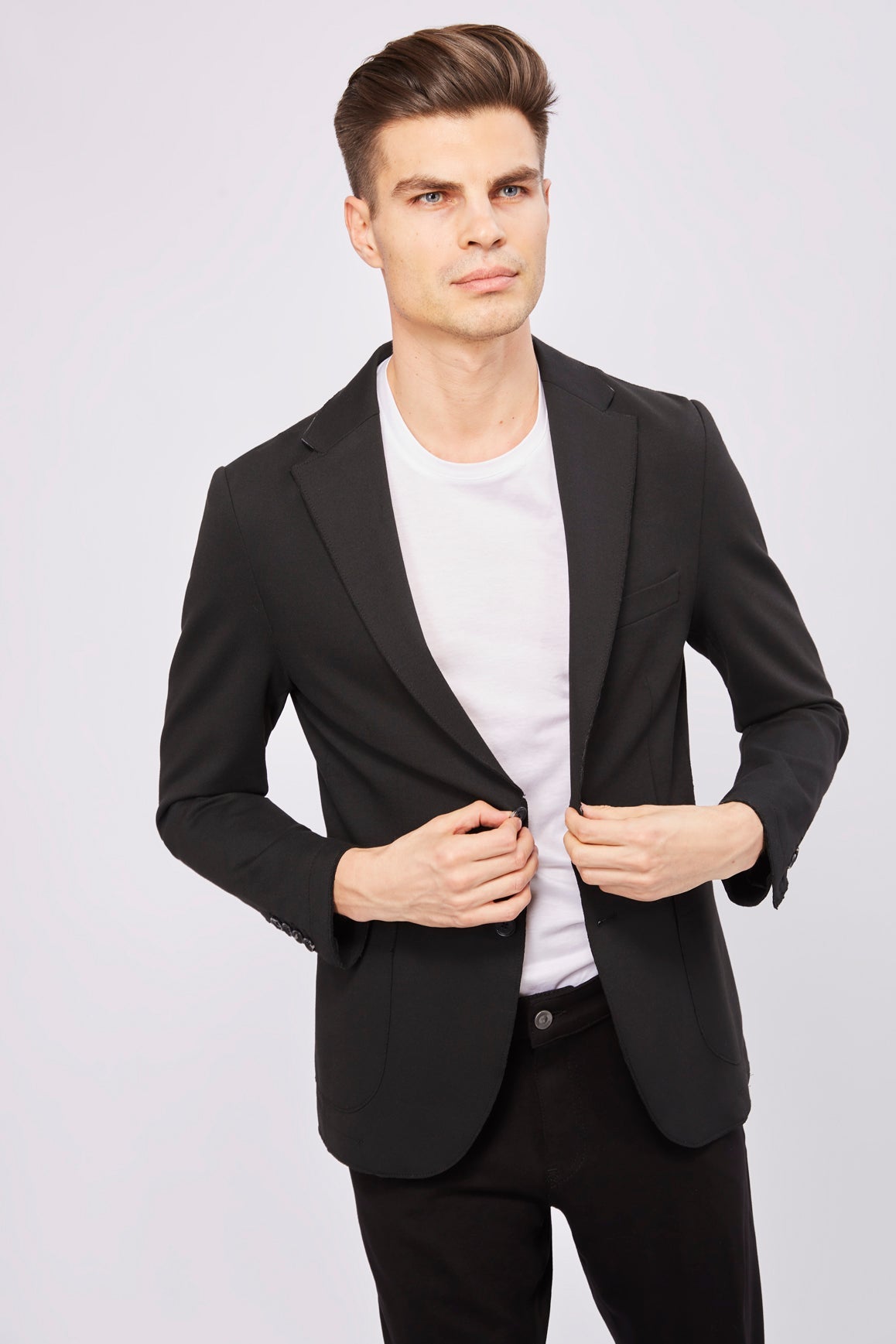 Leo Black Knit Sport Coat