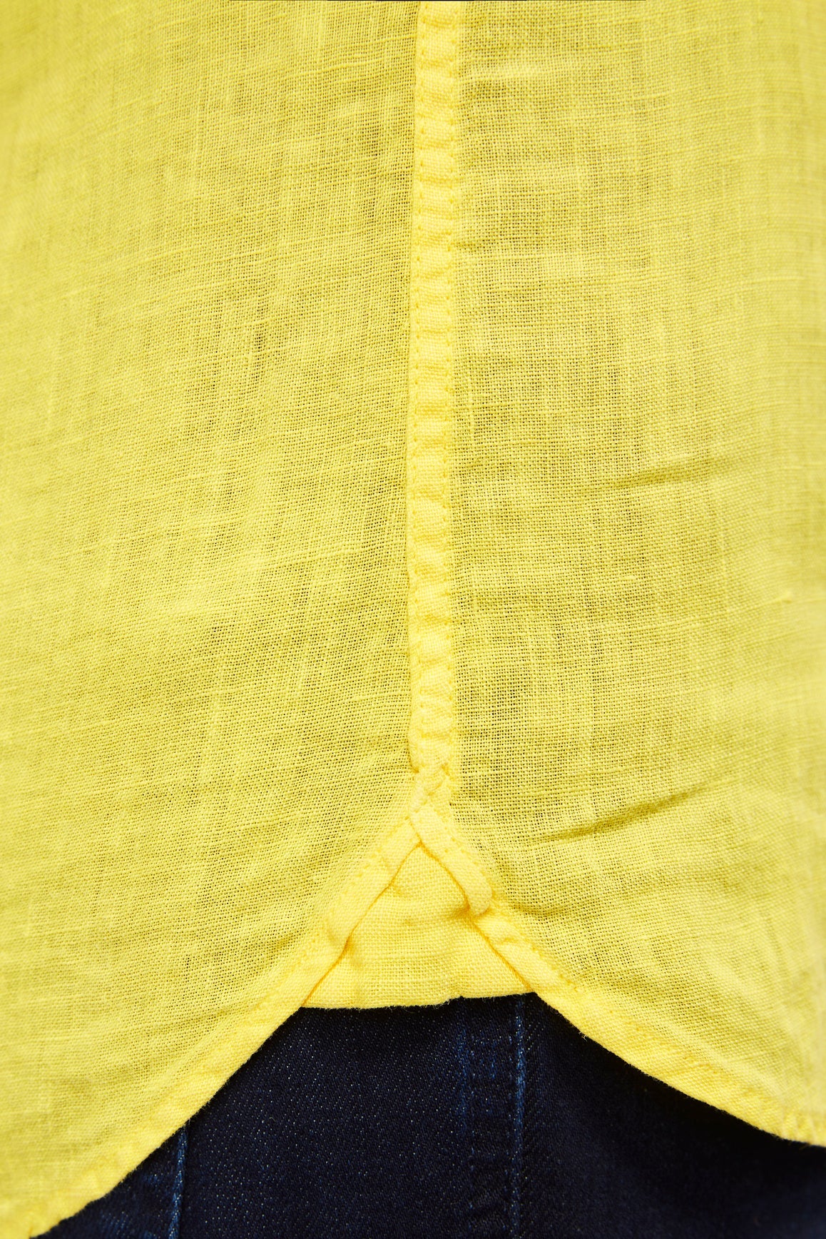 Leo Highlighter Yellow Linen Shirt
