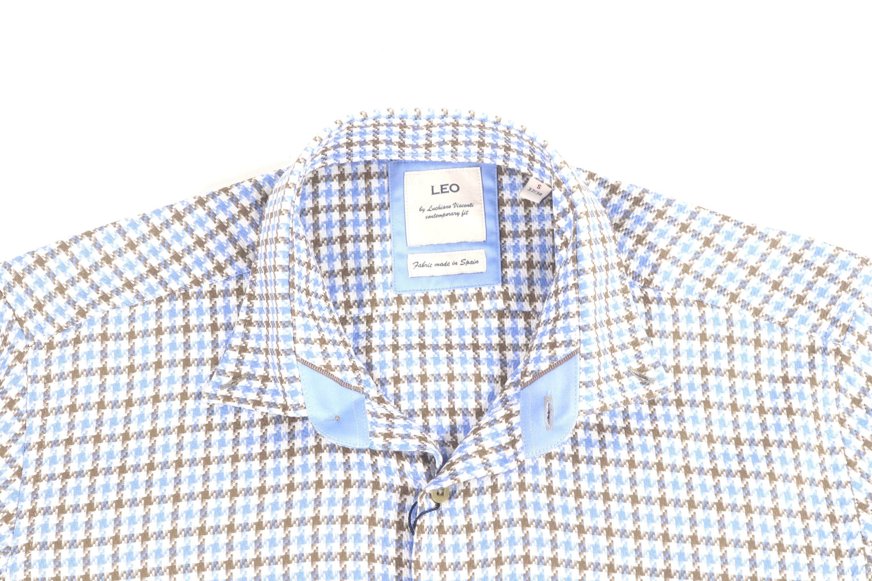 Leo Houndstooth Plaid Shirt