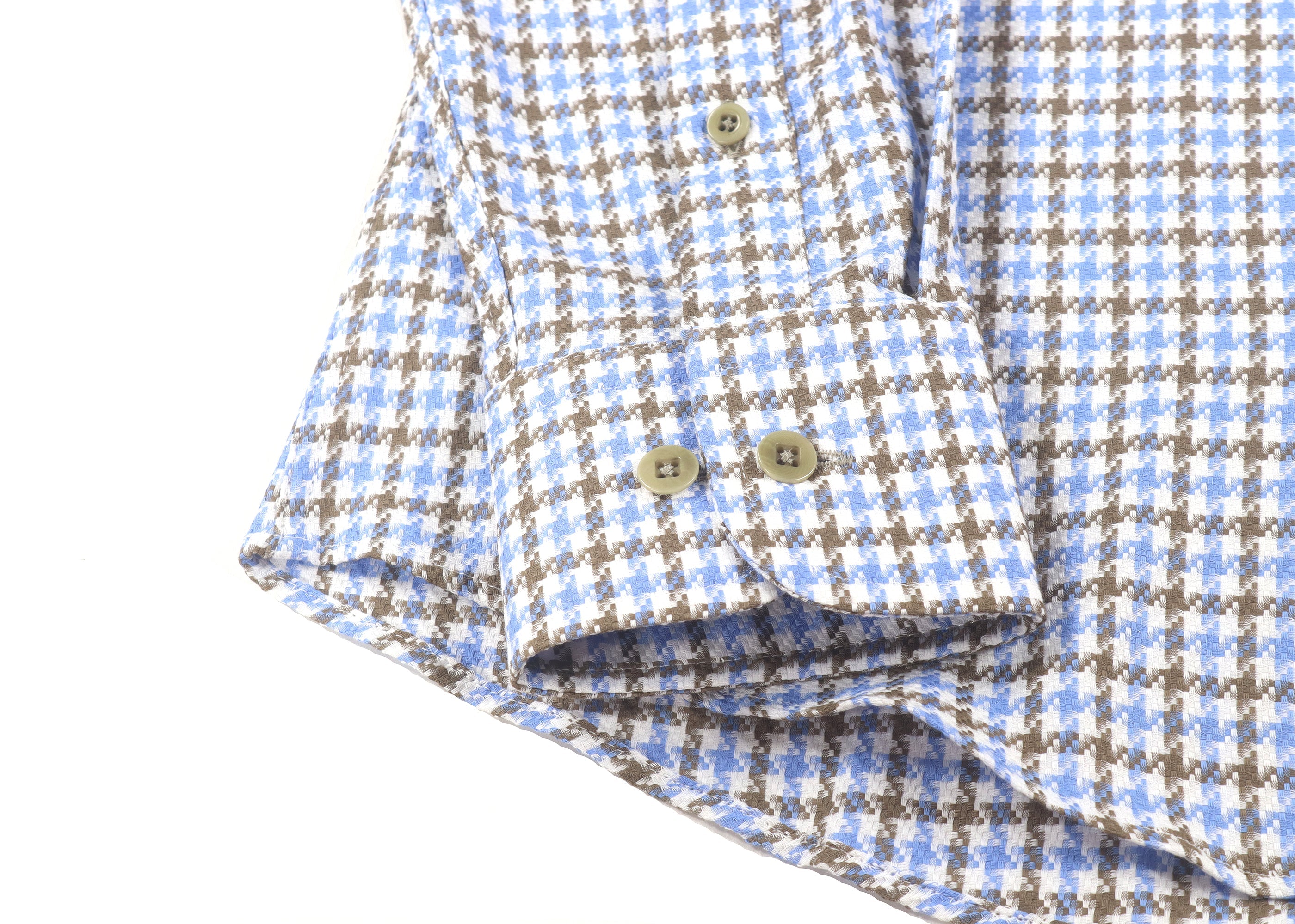 Leo Houndstooth Plaid Shirt