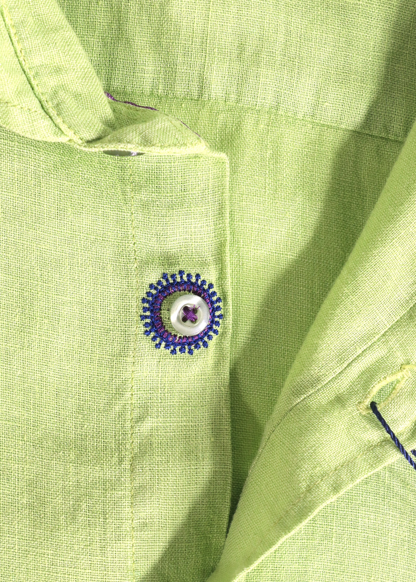 Leo Light Green Linen Shirt