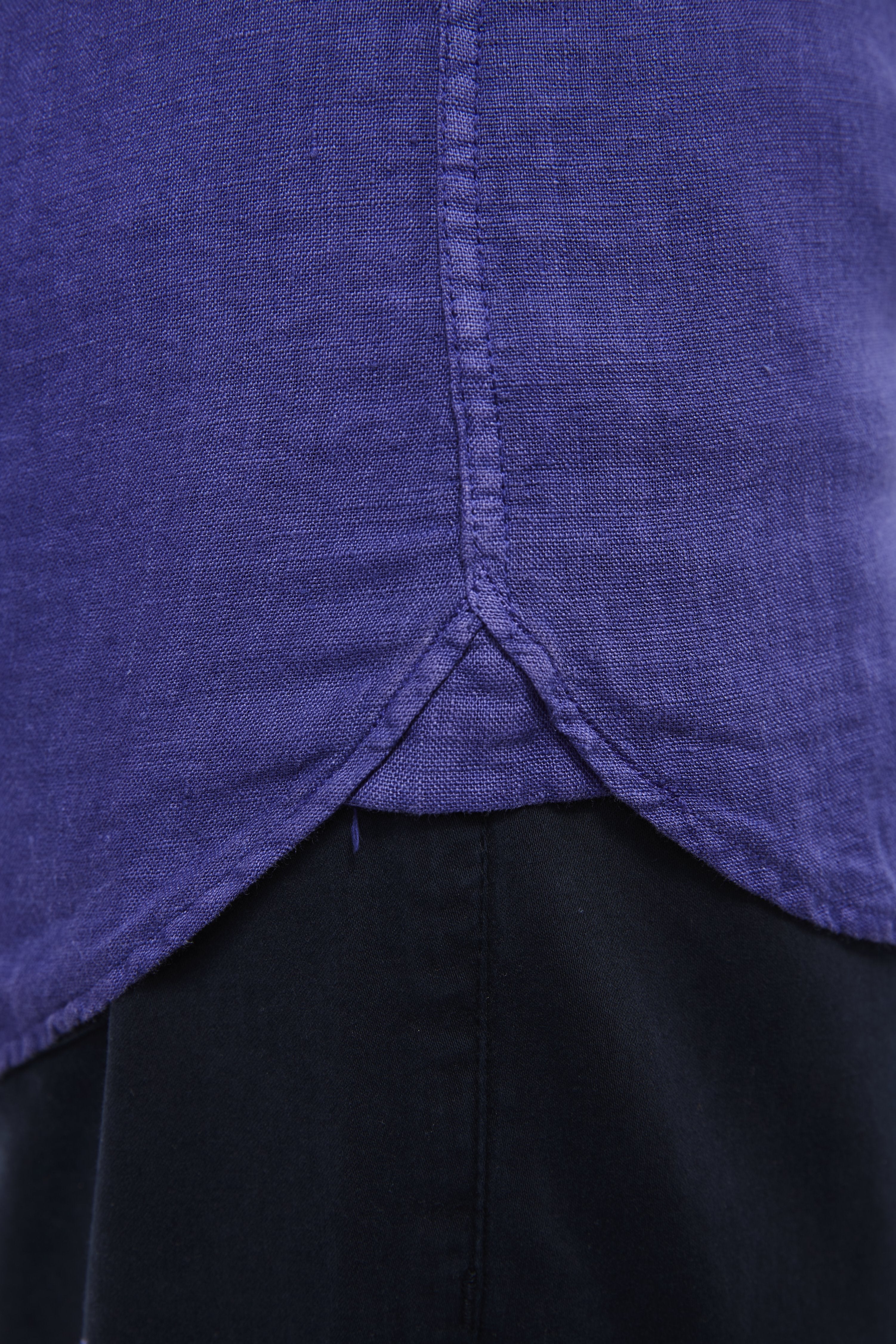Leo Purple Linen Shirt