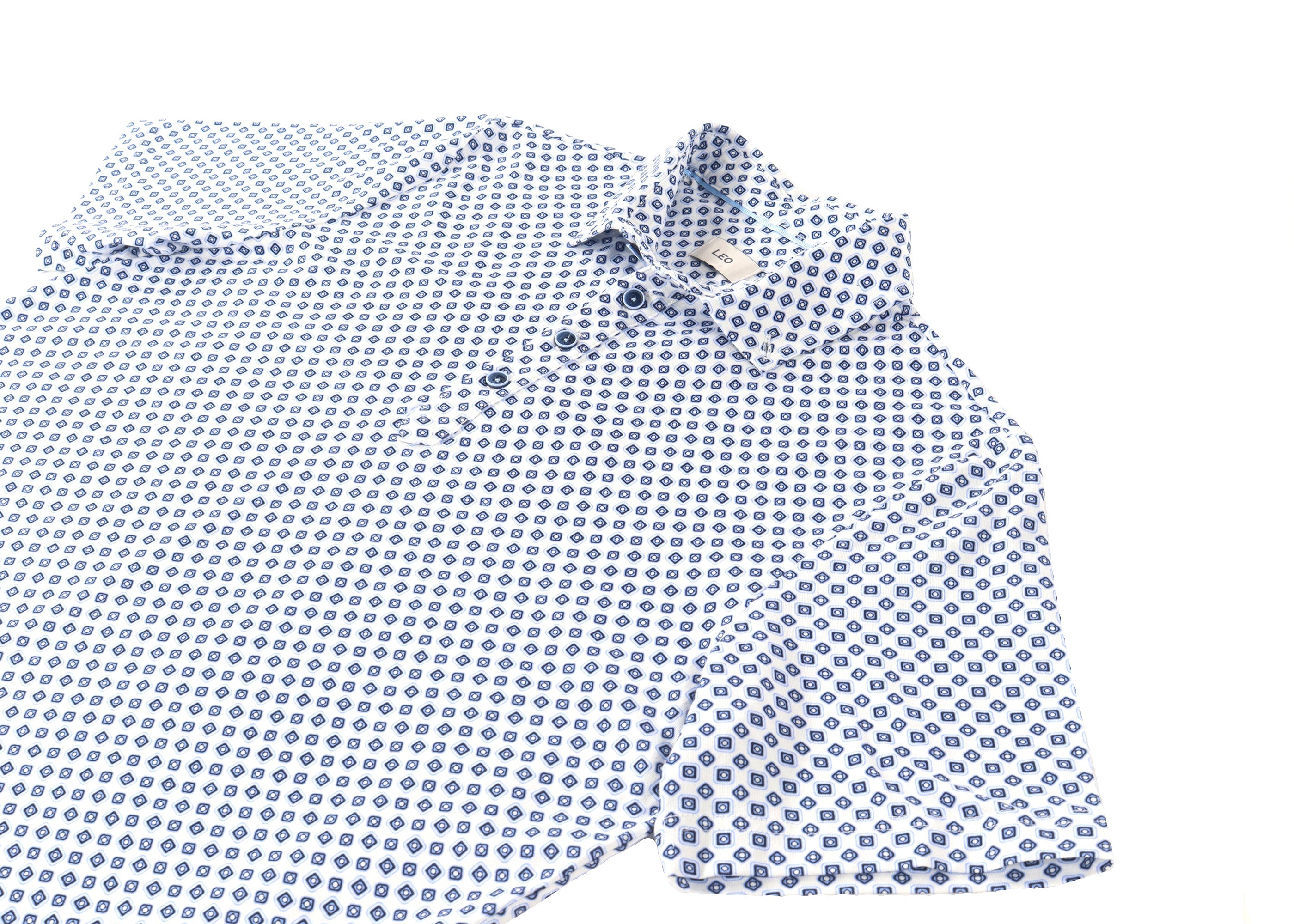 Leo White with Blue Box Polo