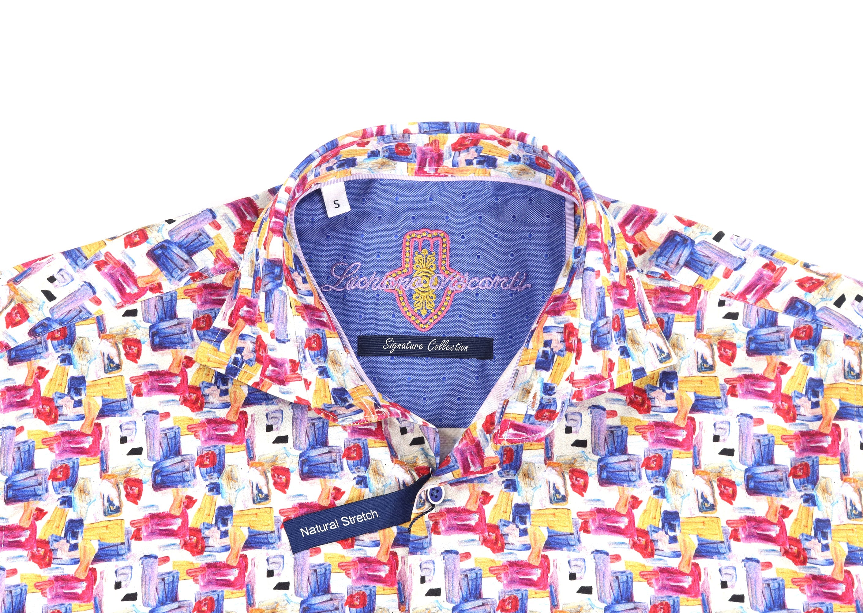 Light Blue with Rectangles Shirt