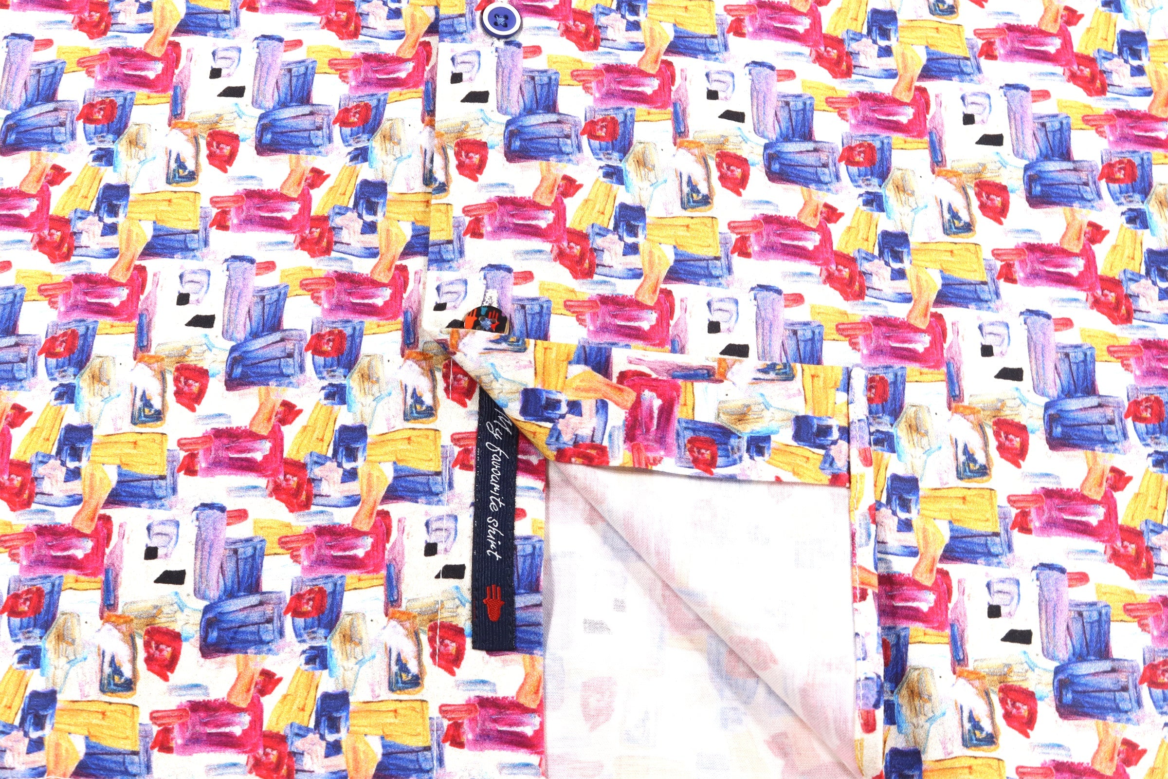 Light Blue with Rectangles Shirt