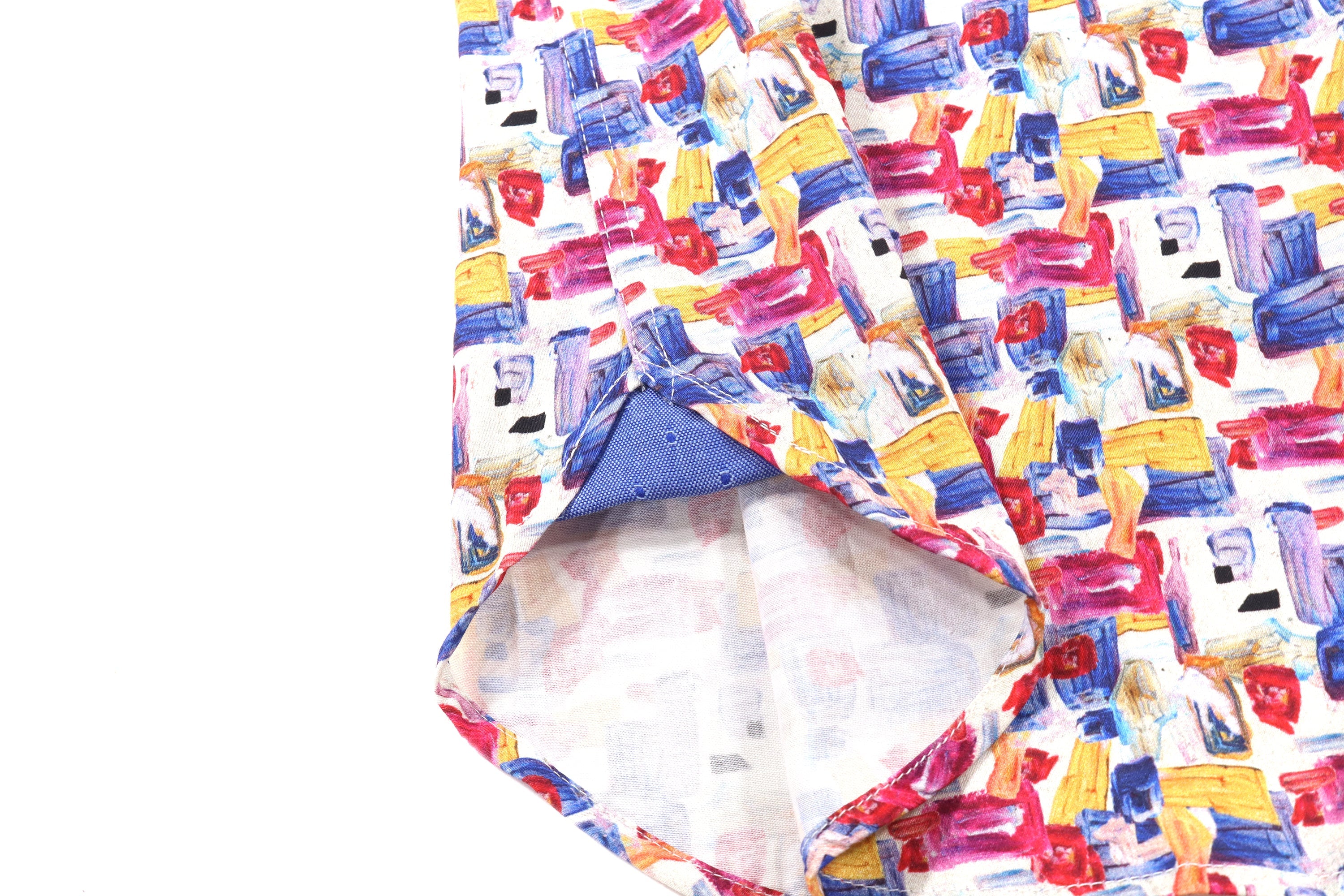 Light Blue with Rectangles Shirt