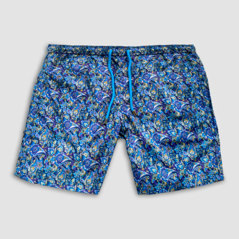 Multicolor Paisley Swim Shorts