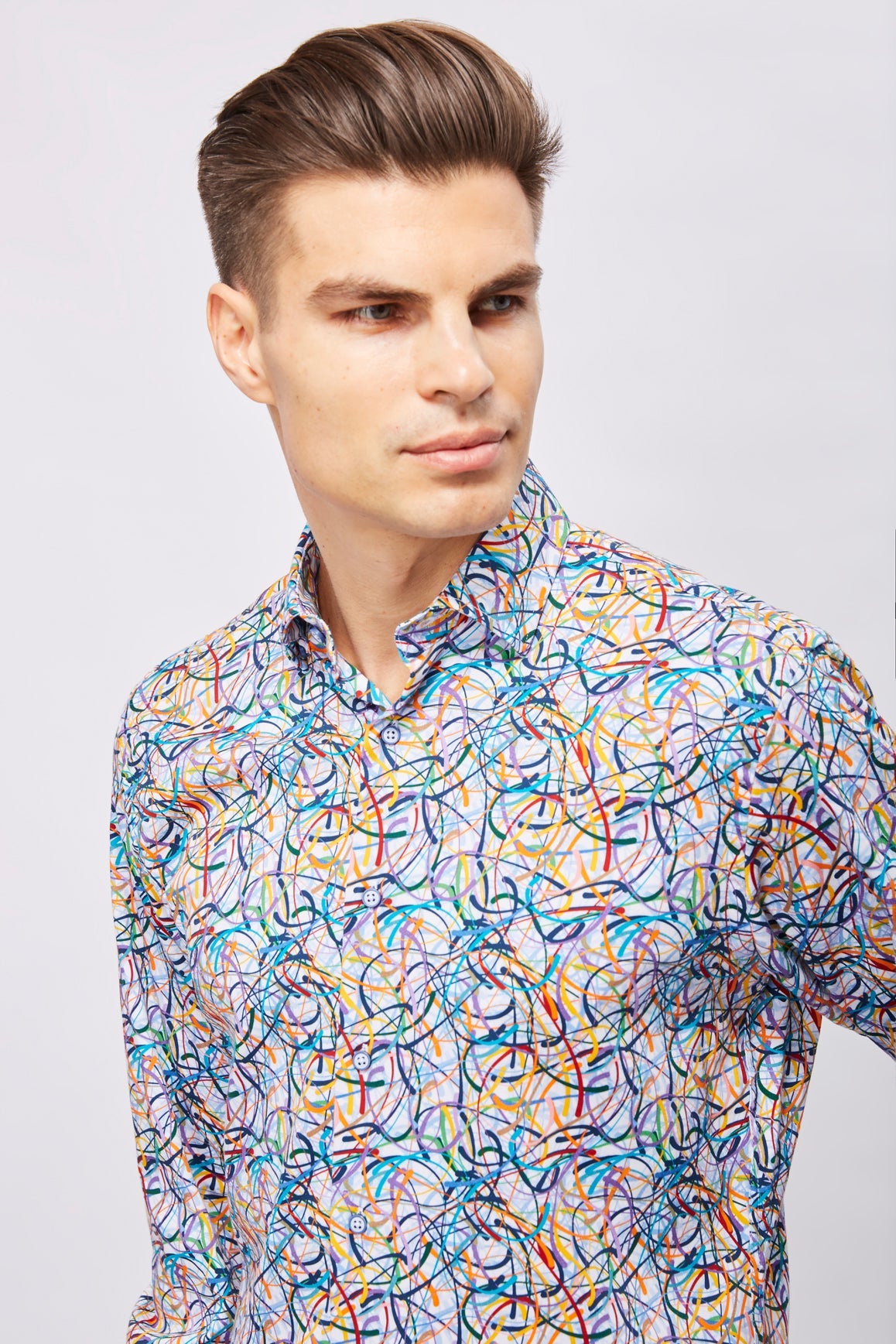 Multicolor Swirls Shirt