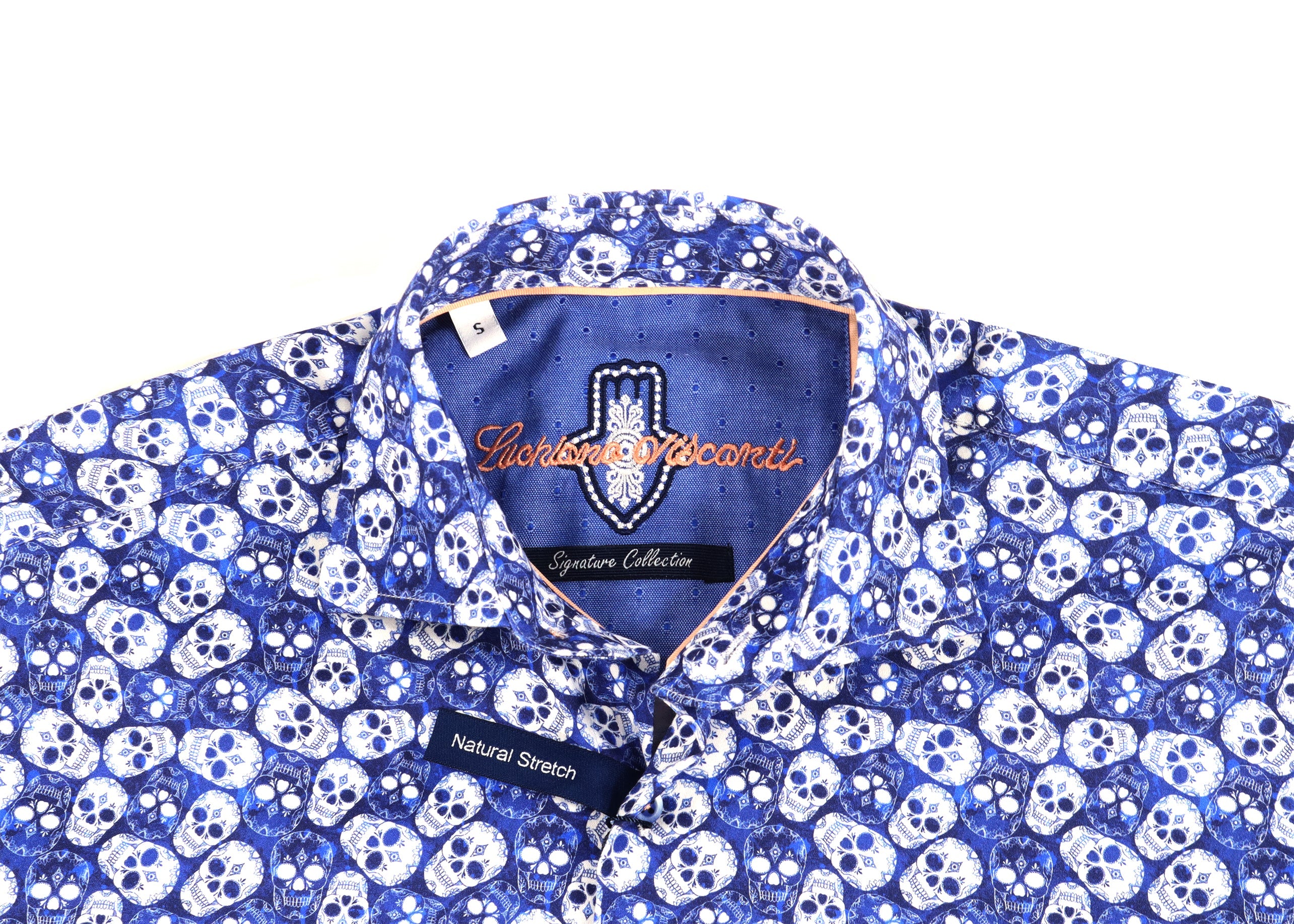 Navy and White Skulls Shirt