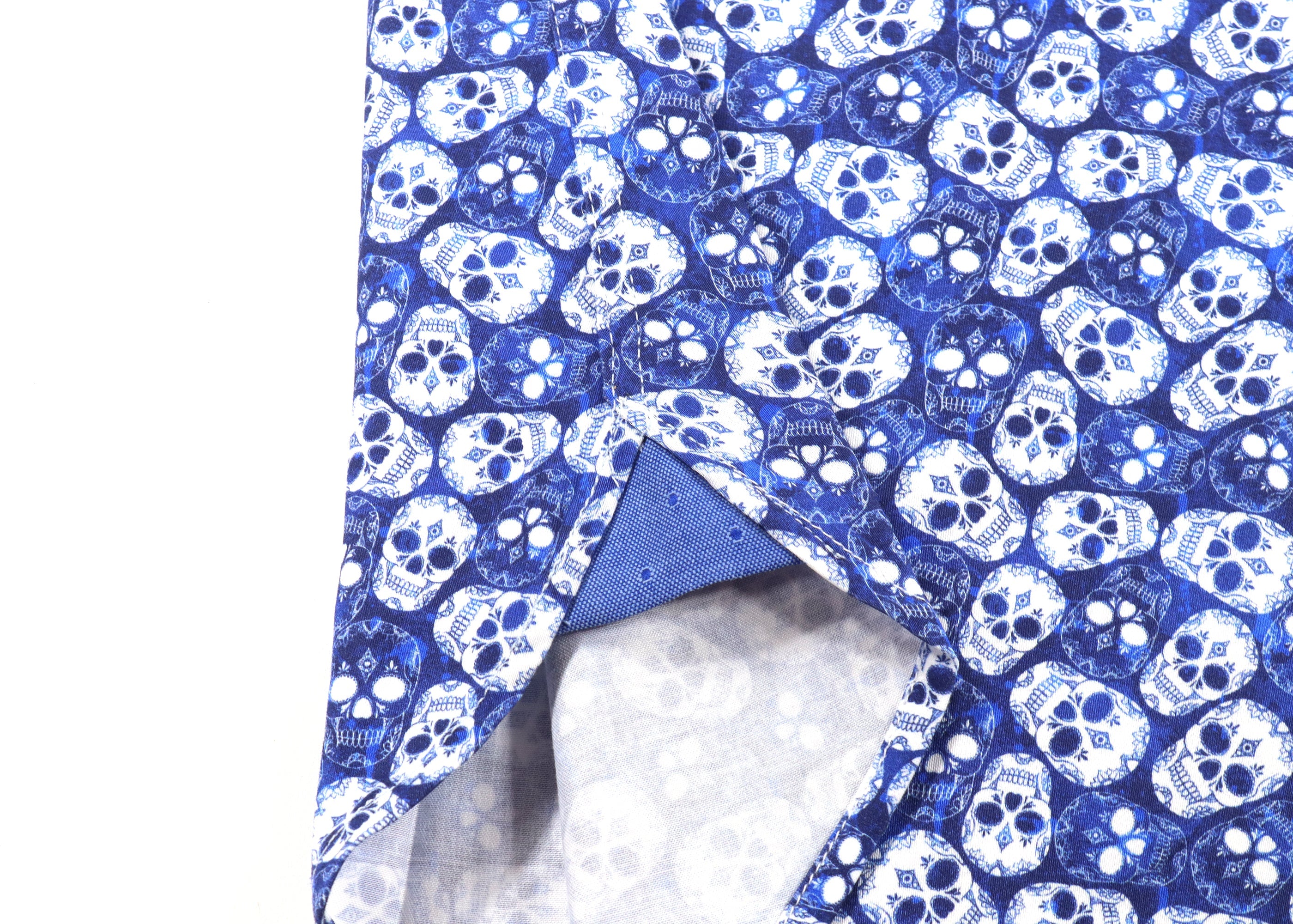 Navy and White Skulls Shirt