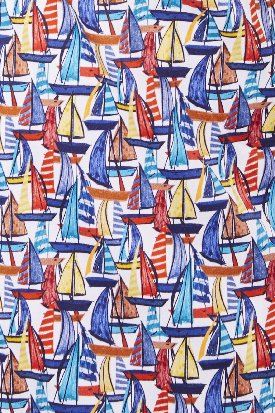 Multicolor Sailboats Shirt