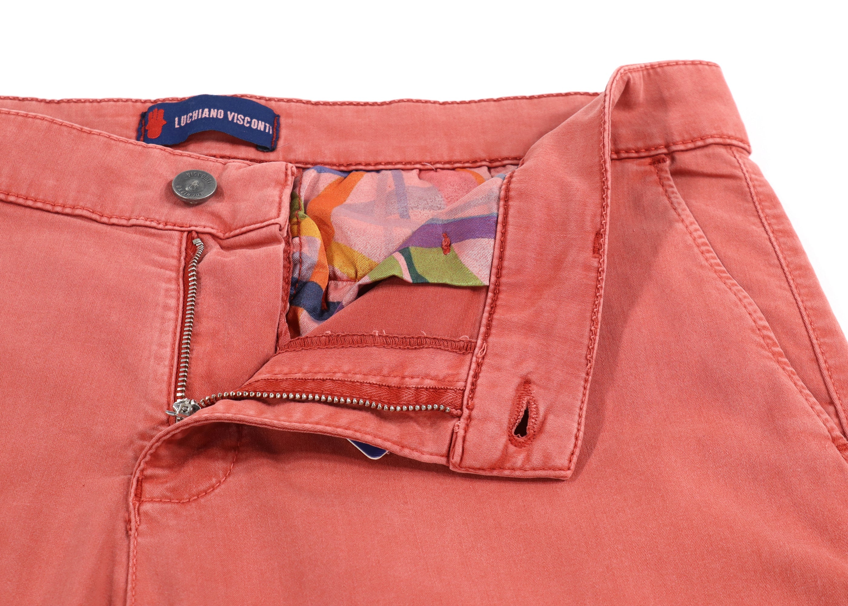 Salmon Tencel Shorts