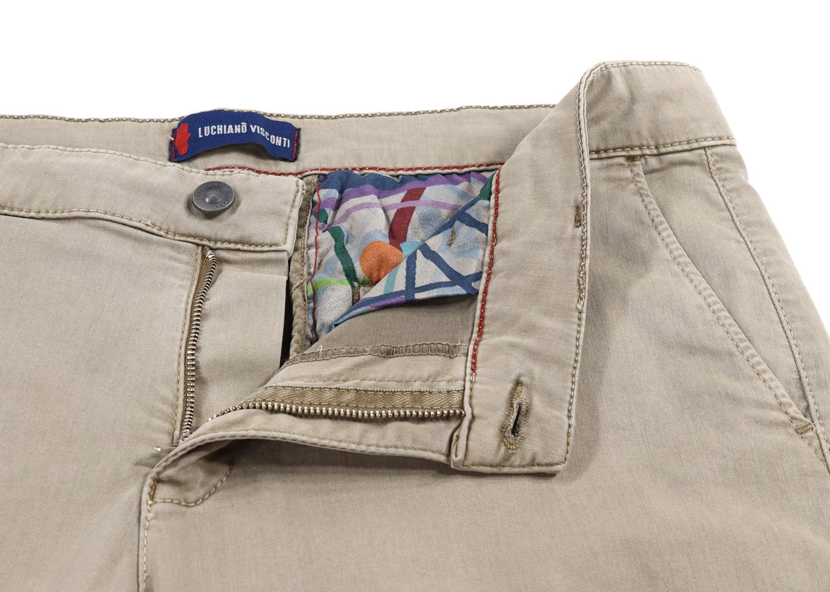 Stone Tencel Shorts
