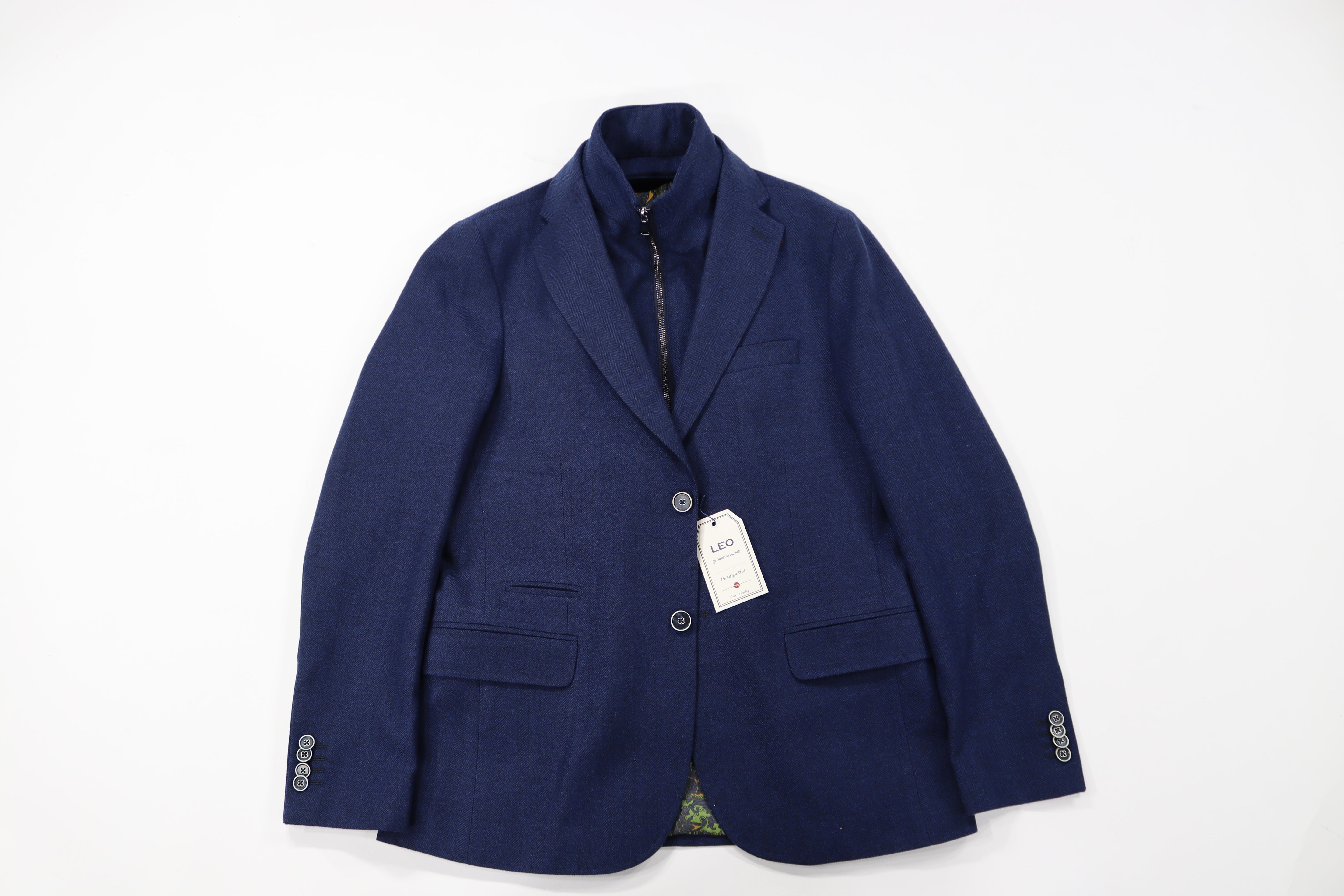 Navy Herringbone Sportcoat